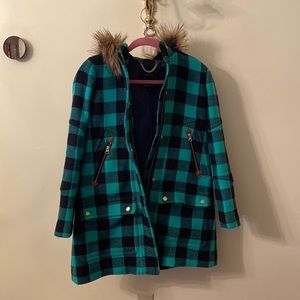 J.Crew Womens Plaid Coat